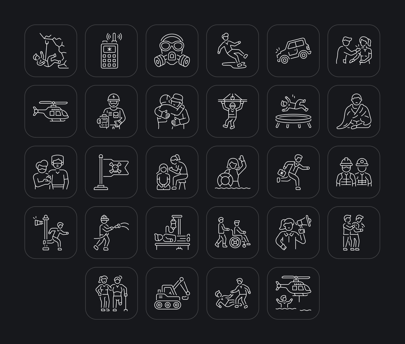 Help and Emergency Icons Set