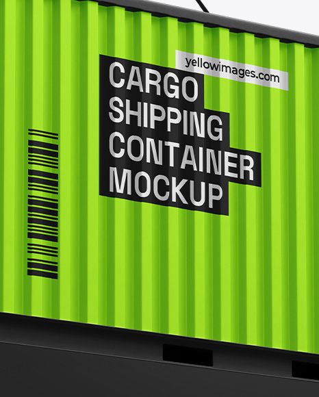 Hanging Shipping Container Mockup