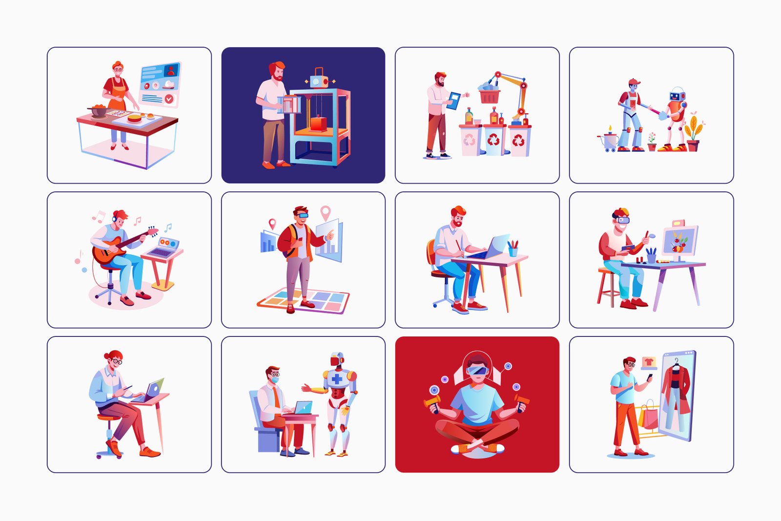 Animated Technology Illustration