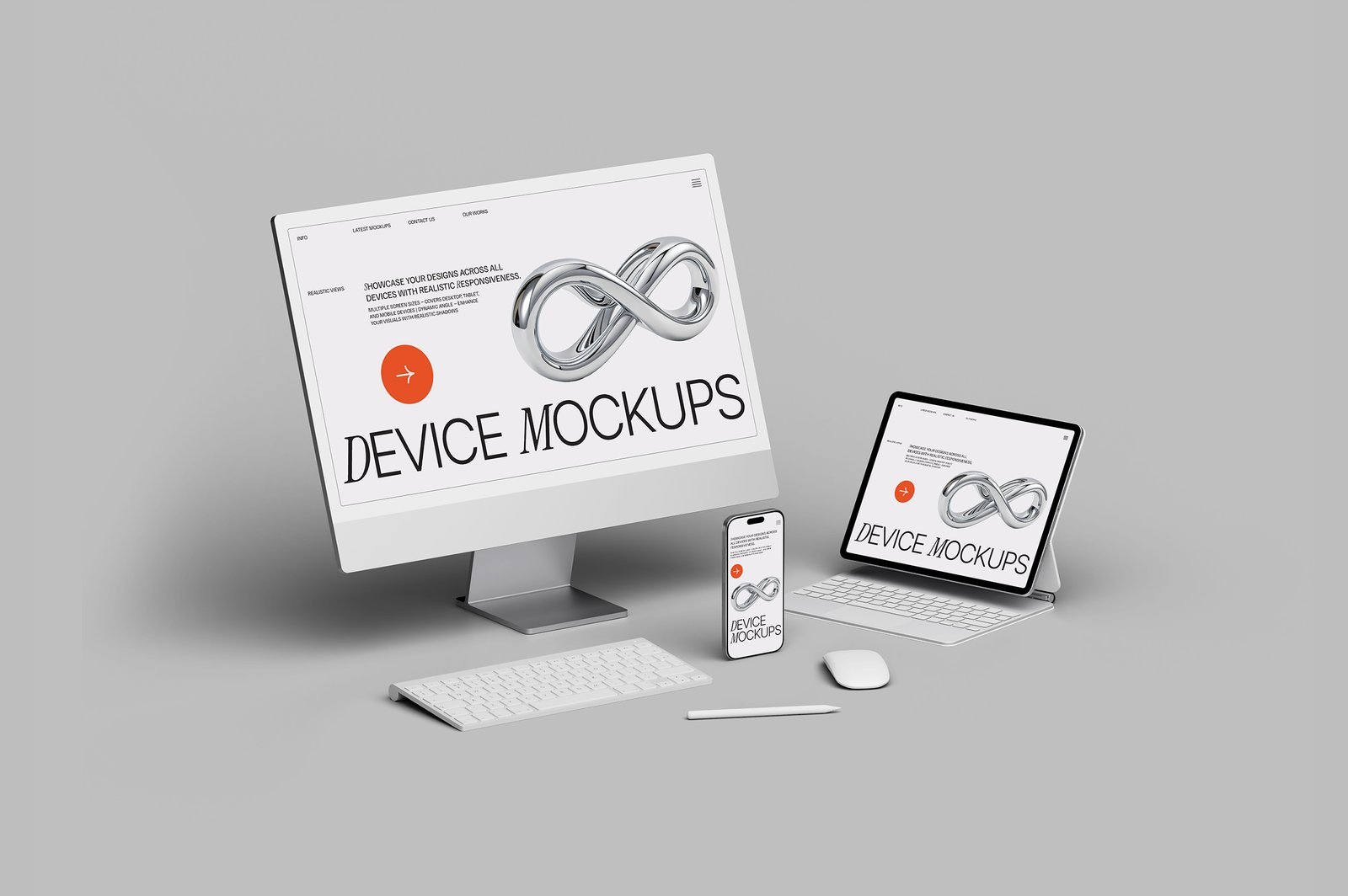 Responsive Apple Device Mockup Set
