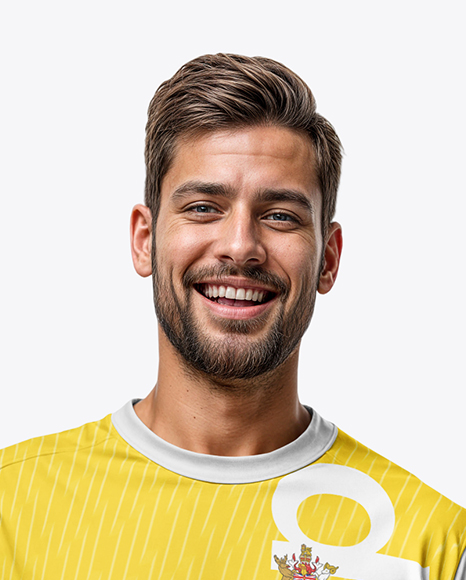 A Man Wearing a Full Soccer Kit Mockup