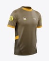 Round Collar Soccer Jersey Mockup