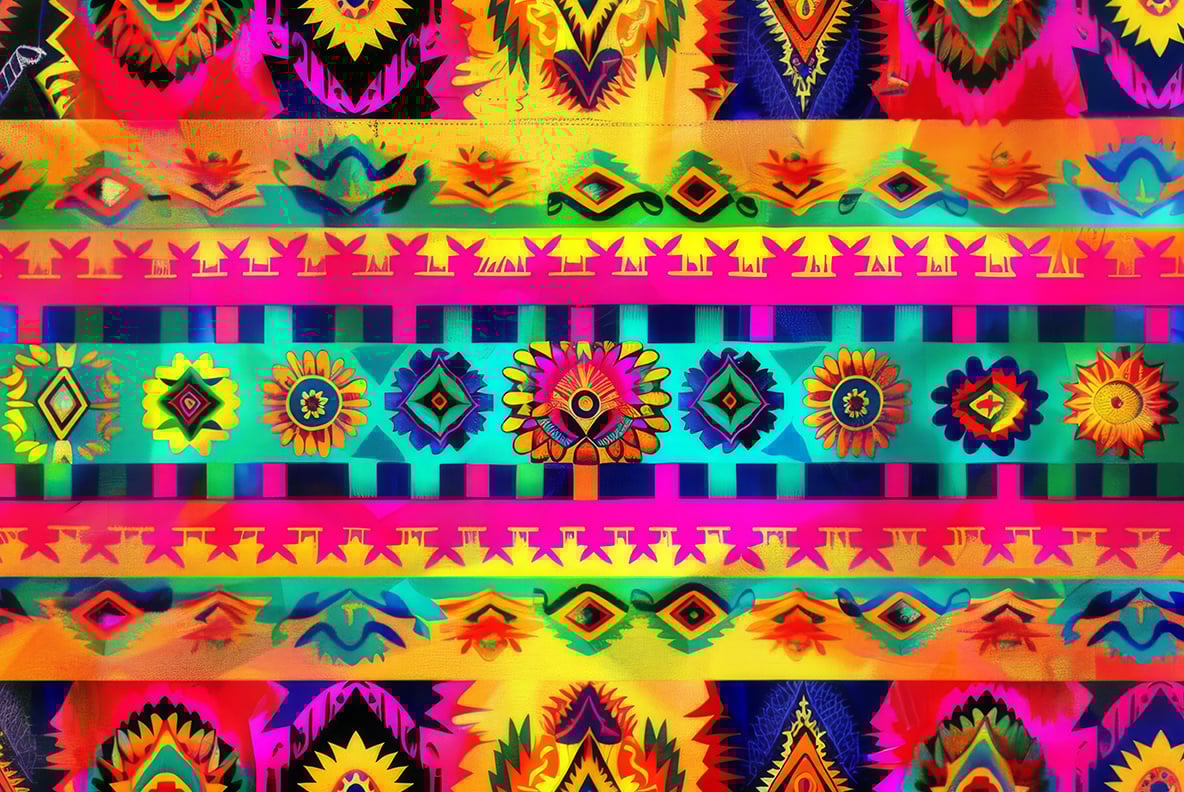 South American Fabric Patterns - 48 images