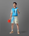 Asian Man Wearing Full Table Tennis Kit Mockup