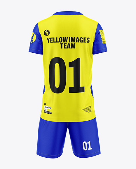 Kids Sports Kit Mockup - Back View