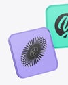 Frosted Glass Icons Mockup