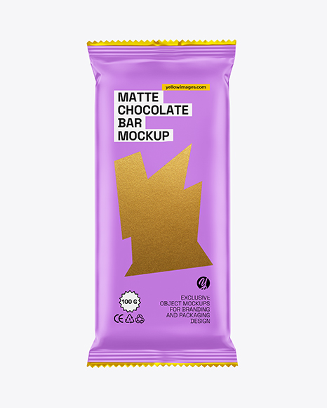 Matte Chocolate Bar Mockup