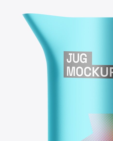 Matte Metallic Jug Mockup