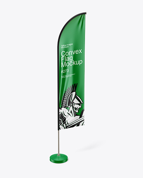 Convex Flag Mockup
