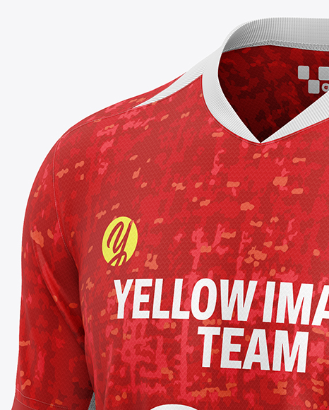 Soccer Kit Mockup - Half Side View