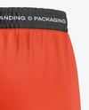 Men’s Sports Shorts Mockup – Back Half Side View