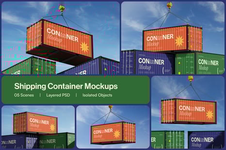 Shipping Container Mockup