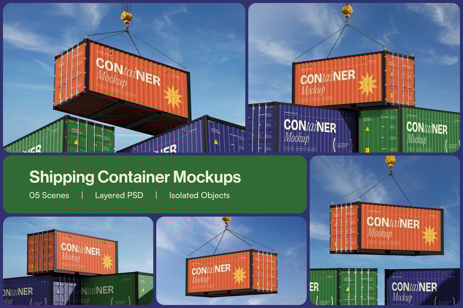 Shipping Container Mockup