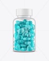 Plastic Bottle with Gummies Mockup