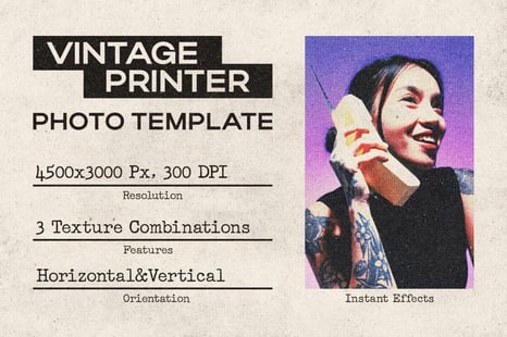 Authentic Vintage Printer - Add-Ons