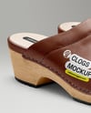 Pair of Leather Clogs Mockup