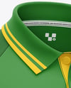 Men's Long Sleeve Raglan Polo Mockup