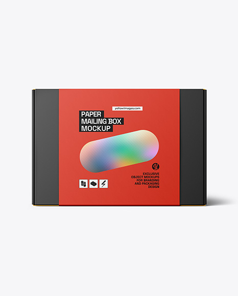 Paper Mailing Box Mockup