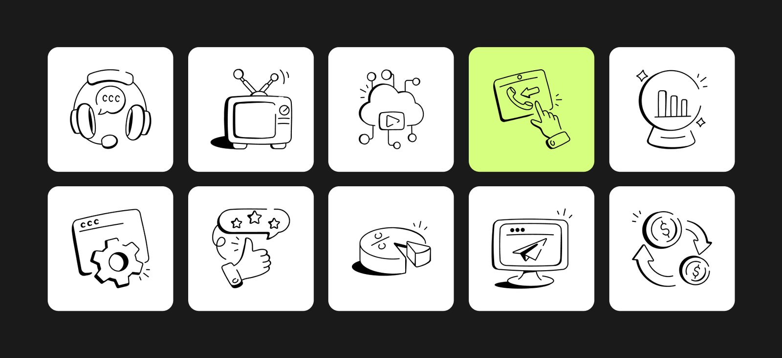 Marketing and Communication Icons