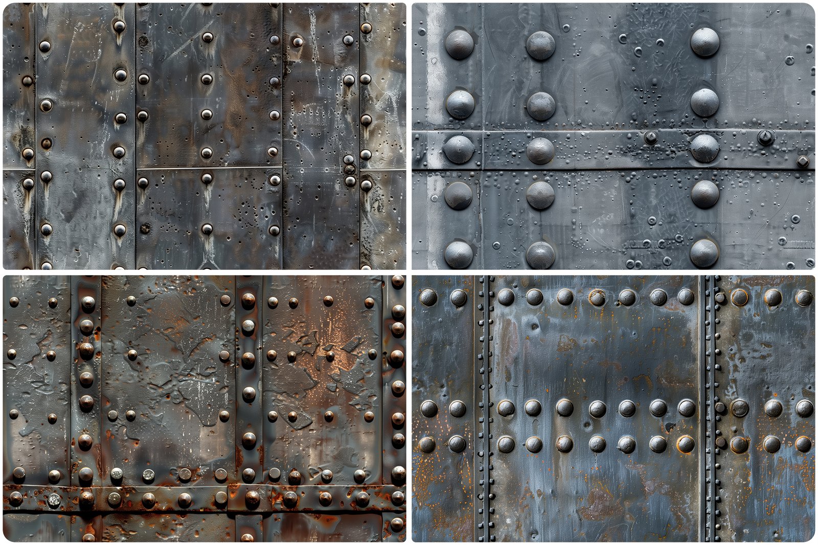 30 Iron Rivets Wall Texture Backgrounds