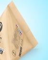 Kraft Triangular Package Mockup