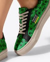Pair of Sneakers on Women's Legs Mockup