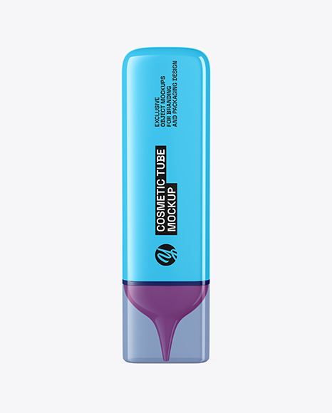 Glossy Cosmetic Tube Mockup - PSD Mockups