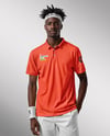 Black Man Wearing a Tennis Polo Shirt and Shorts Mockup
