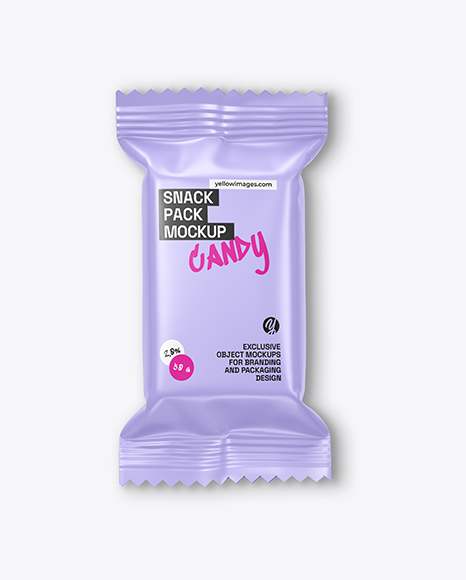 Glossy Snack Pack Mockup