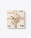 Gift Box With Bow Mockup
