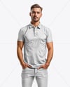 Man in a Polo Shirt and Jeans Mockup