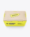 Kraft Paper Food Box Mockup