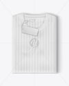 Folded Knitted T-Shirt Mockup