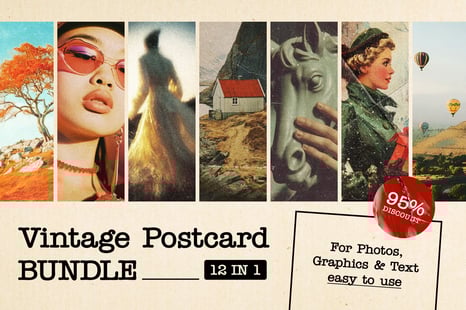 12-in-1 Vintage Postcard Effects Bundle - Add-Ons
