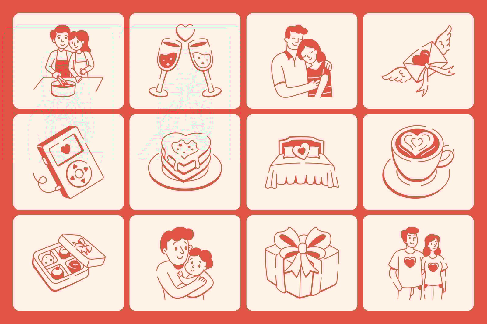 Love Doodles Set