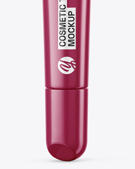 Glossy Cosmetic Tube Mockup