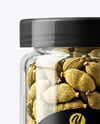 Clear Glass Jar with Cardamom Pods Mockup