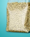 Transparent Package with Green Buckwheat Mockup