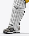 Indian Man Wearing Full Cricket Kit Mockup
