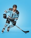 Man Wearing Full Ice Hockey Kit Mockup