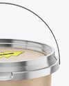 Metallized Plastic Bucket Mockup