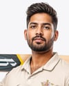 Indian Man Wearing Full Cricket Kit with Bat Mockup