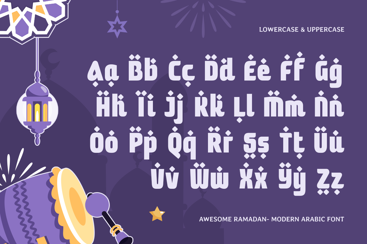 Awesome Ramadan - Modern Arabic Font