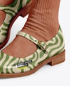 Mary Janes with Socks on Woman's Legs Mockup