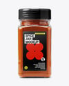 Plastic Square Spice Jar with Smoked Paprika Mockup