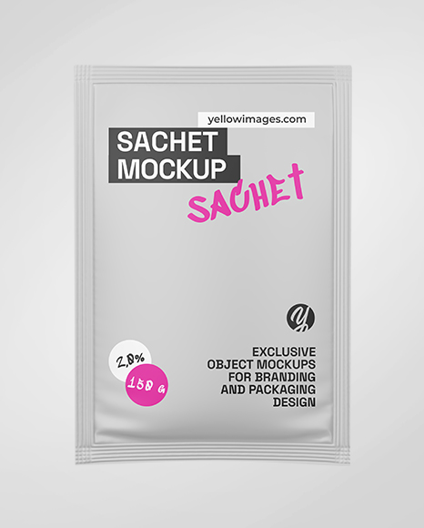 Matte Sachet Mockup