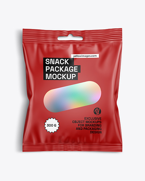 Matte Snack Package Mockup
