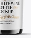 Green Glass Red Wine Bottle Mockup