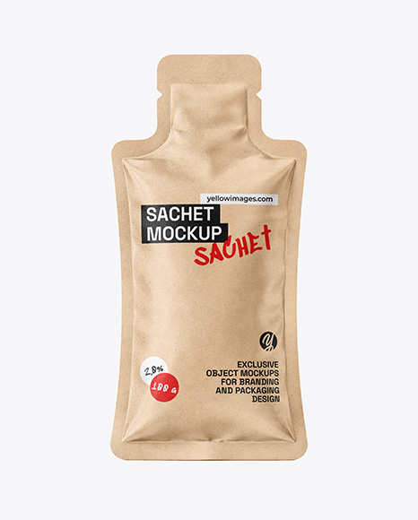Kraft Paper Sachet Mockup