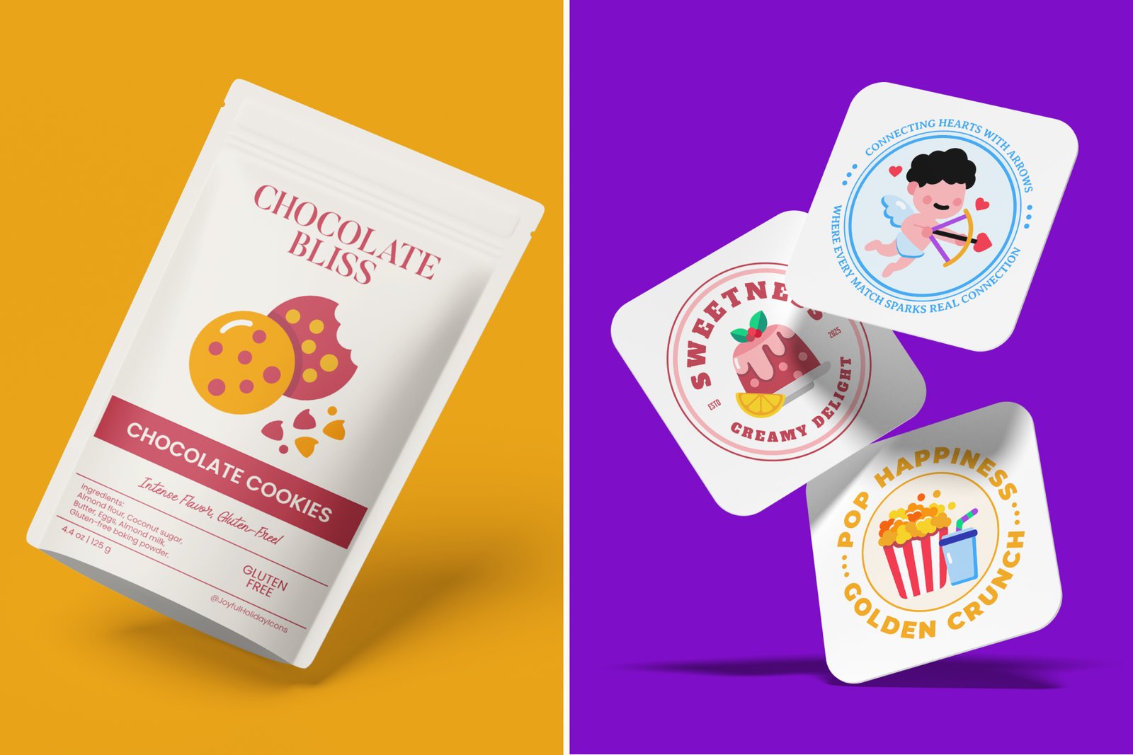 Joyful Holiday Icon Set